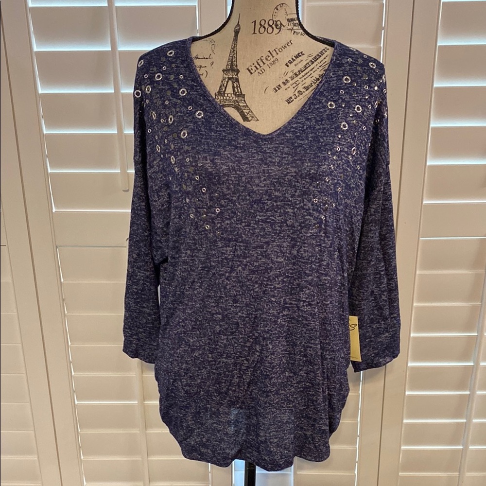 Women's Blue with Silverstone Hardware Top Size 1X
